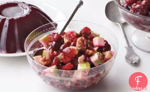 Condimento Fresco De Arándanos Y Manzana