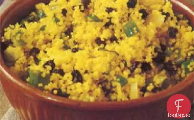 Cuscús Dorado Con Grosellas Y Cebolletas