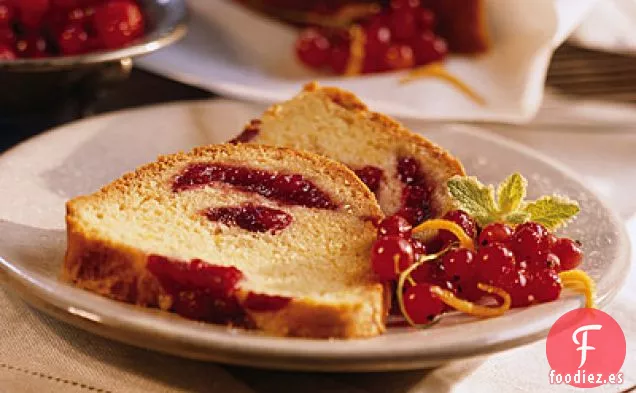 Pastel de Café de Naranja y Arándano