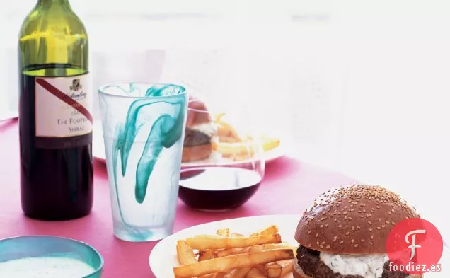 Hamburguesas Marroquíes de Cordero con Salsa de Menta y Yogur
