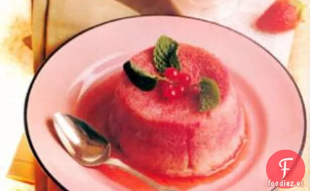 Budín de Verano de Ruibarbo y fresa