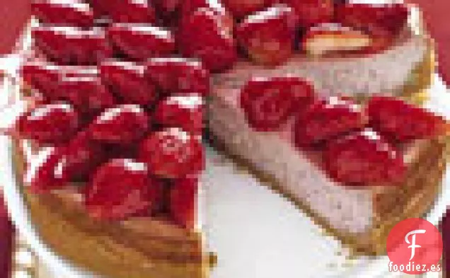 Tarta de queso de fresa y Fresa