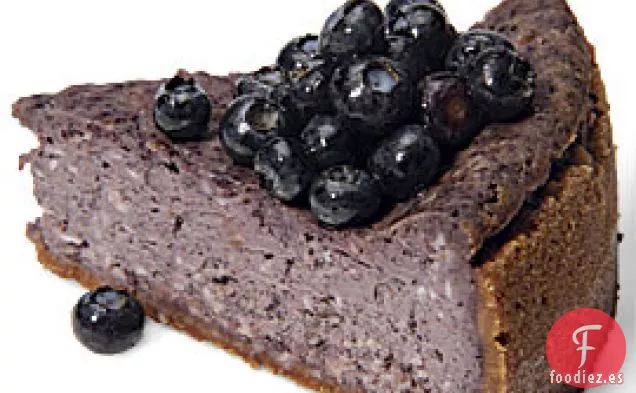 Tarta de Queso con Lima y Arándanos