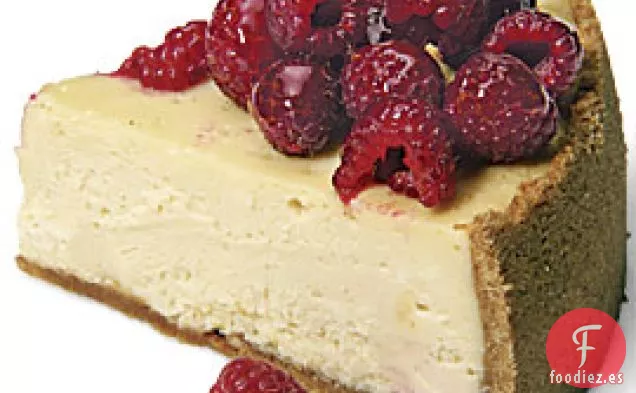 Tarta de Queso con Frambuesa y Chocolate Blanco