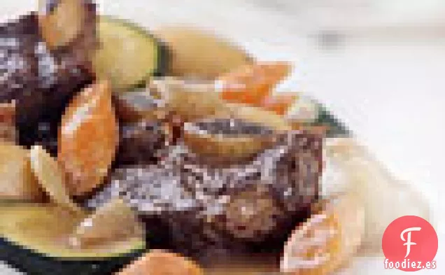 Costillas de Vino Tinto Estofadas con Verduras