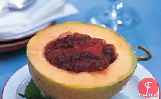 Melones Charentais Con Gelee De Cassis