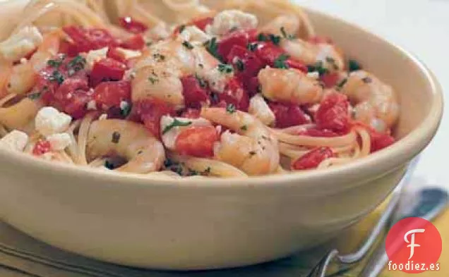Camarones al Horno con Queso Feta