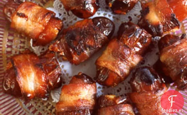 Dátiles Envueltos En Tocino Con Almendras