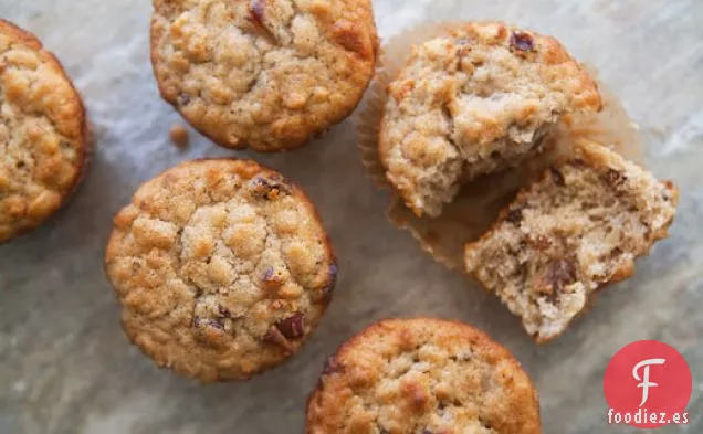 Magdalenas De Avena Con Pasas, Dátiles Y Nueces