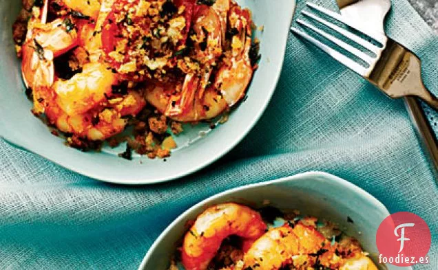 Camarones al Horno con Tomates