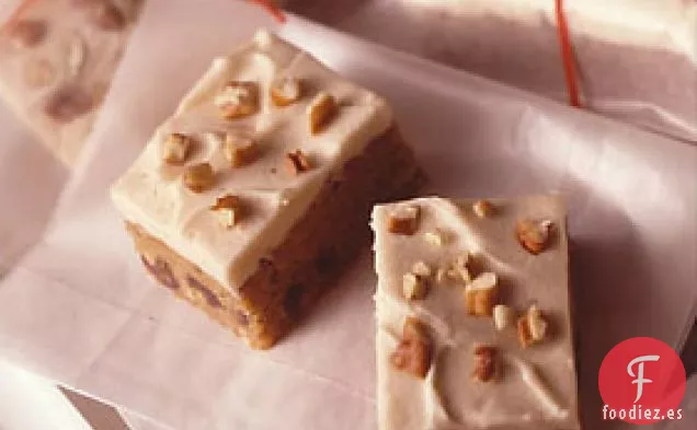 Barras Doradas de Mantequilla con Dátiles y Nueces Pecanas