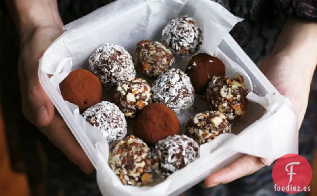Trufas de Chocolate y almendras de Siete Minutos