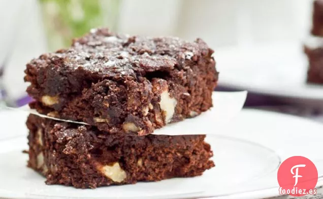 Brownies De Nuez sin gluten, Veganos Y sin Aceite