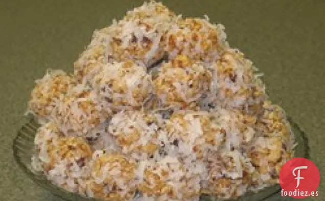 Bolas de Dátiles de Coco