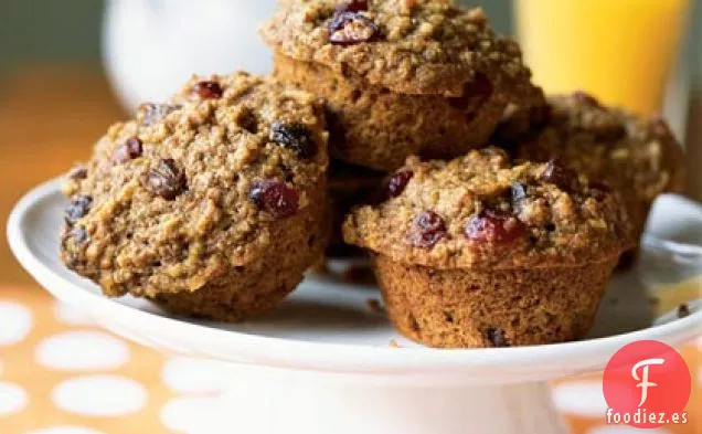 Muffins de Trigo Integral, Avena y Pasas