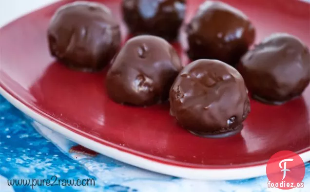 Trufas de Chocolate de Pacana Súper fáciles (veganas crudas sin gluten)