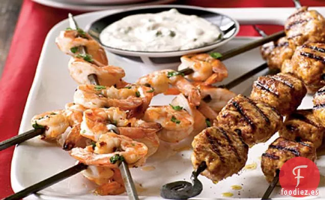 Camarones en Brochetas de Coney Island