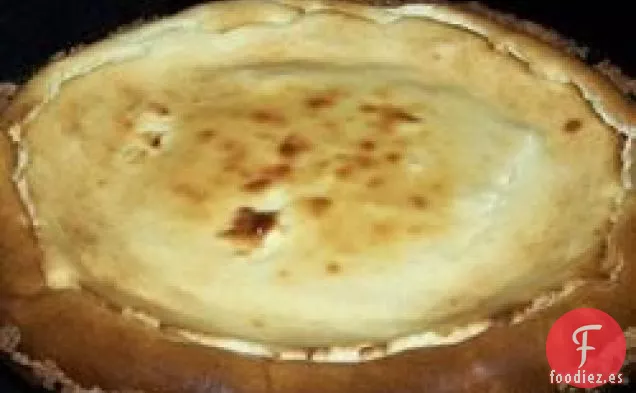 Tarta de Queso con Puré de Durián