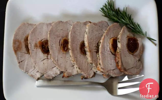 Carne De Cerdo Asada Rellena De Higos
