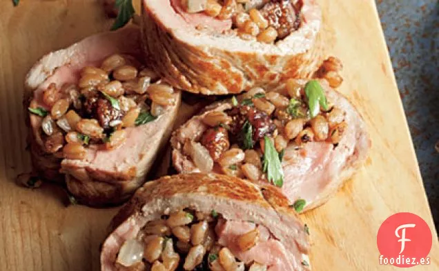 Cerdo con Higos y Farro