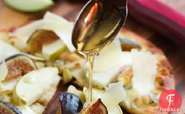 Receta De Pan Plano De Higo Caliente, Manzana Y Gorgonzola