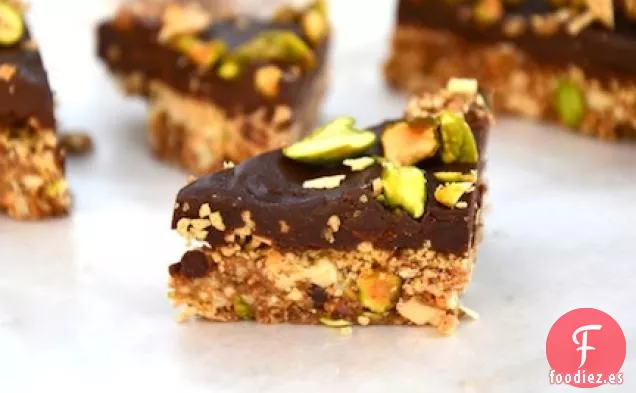 Barritas Veganas de Ganache de Chocolate y Nueces