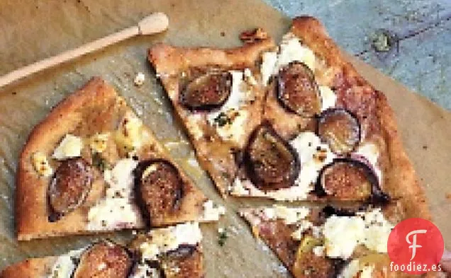 Pizza Con Higos Frescos, Ricota, Tomillo Y Miel