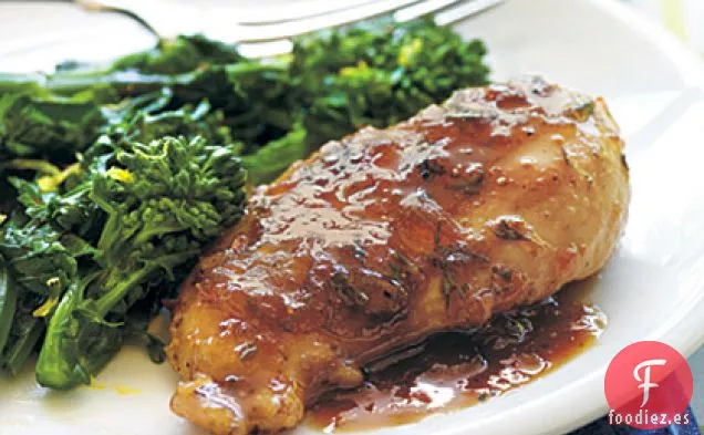 Pollo al Romero y al Higo con Oporto