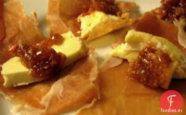 Jamón Con Puré De Higos Y Crema Triple