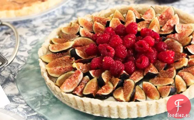Tarta De Mascarpone De Higo Y Frambuesa Sin Gluten Con Miel Local