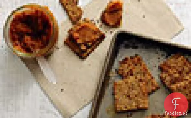 Galletas Saladas De Linaza, Higos Y Nueces