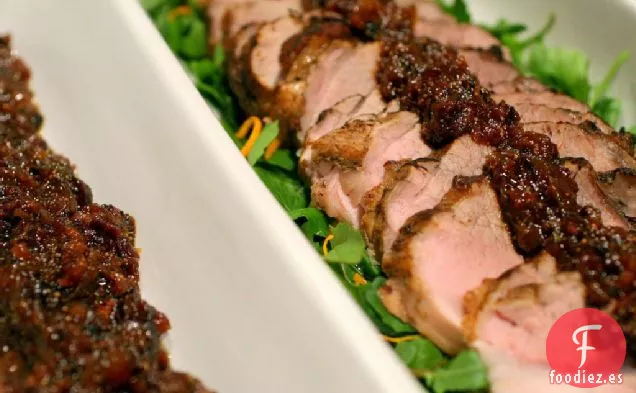 Asado de Cerdo con Higo, Naranja y Chipotle