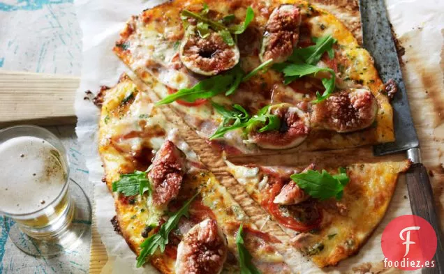 Pizza de Gorgonzola, Higos y Panceta