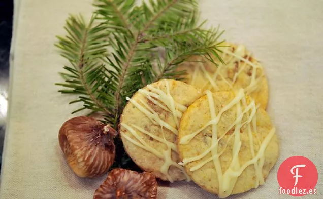 Galletas de Mantequilla con Budín de Higos