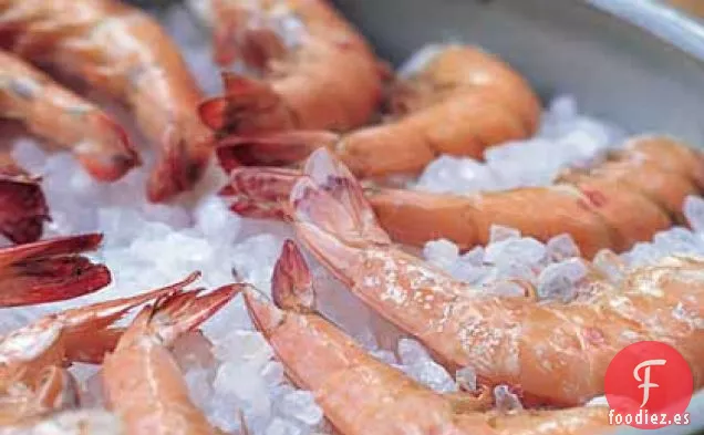 Camarones Asados con Vinagreta de Miel y Pimienta