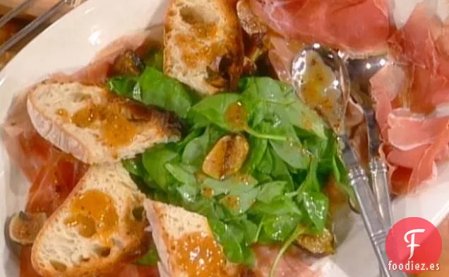 Jamón de Parma con Higos frescos y Fett'Une