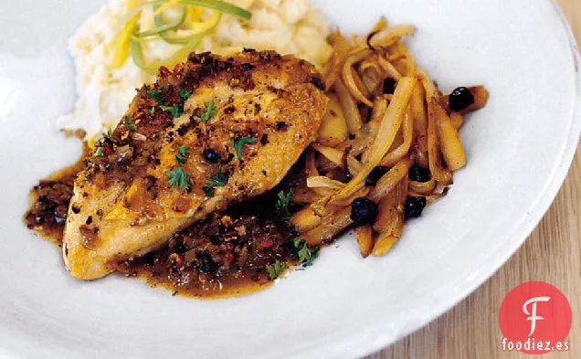 Pollo con Cerveza y Bayas de Enebro