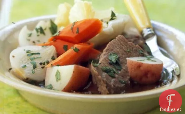 Carne de Res en Escabeche al Estilo de Nueva Inglaterra