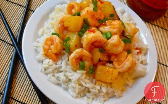 Camarones con Chile Dulce