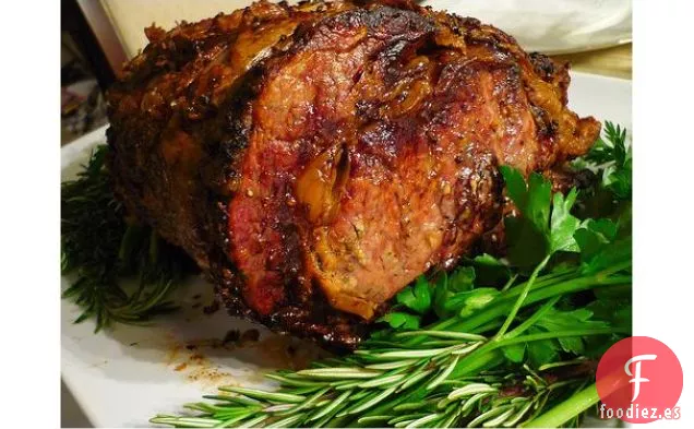 Costilla Asada con Costra de Hierbas y Sal