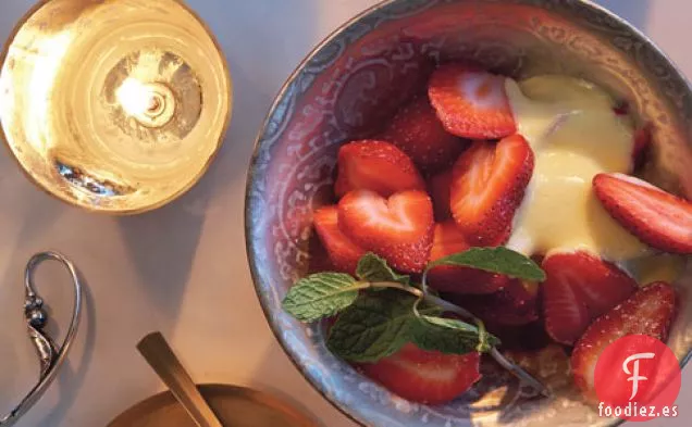 Fresas En Rodajas Con Grand Marnier Zabaglione