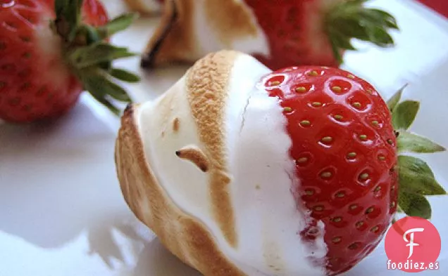 Fresas En Crema De Malvavisco Bruleed