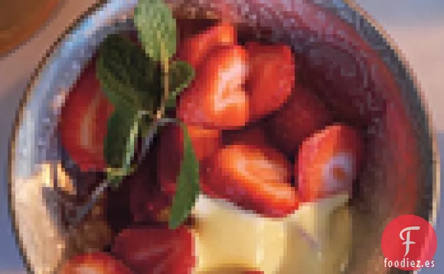 Fresas en Rodajas con Grand Marnier Zabaglione