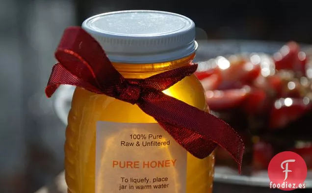 Pasteles De fresa y Miel Con Crema Batida endulzada Con Miel