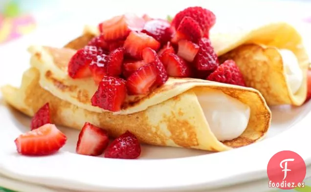 Blintzes de Yogur de Fresa y Limón