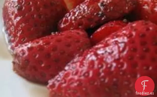 Fresas con Vinagre Balsámico