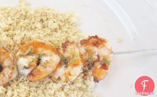 Camarones A la Parrilla Con Aderezo Cítrico-sambal-oelek