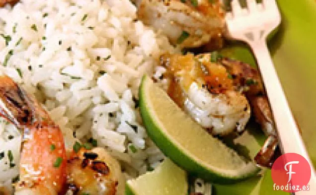 Cena Sencilla: Camarón a la parrilla con Tequila y naranja