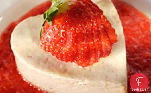 Parfaits de Fresa en forma de corazón