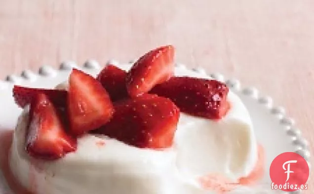 Cremas De Suero De Mantequilla Con Fresas